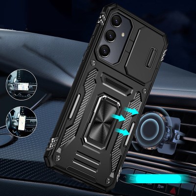 Ударостійкий чохол Camshield Army Ring для Samsung Galaxy A36 5G / A56 5G Чорний / Black