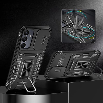Ударостійкий чохол Camshield Army Ring для Samsung Galaxy A36 5G / A56 5G Чорний / Black