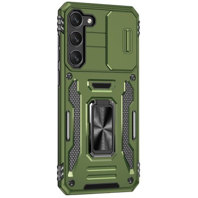 Ударостійкий чохол Camshield Army Ring для Samsung Galaxy S22+ Оливковий / Army Green Ударостійкий чохол Camshield Army Ring для Samsung Galaxy S22+ Оливковий / Army Green
