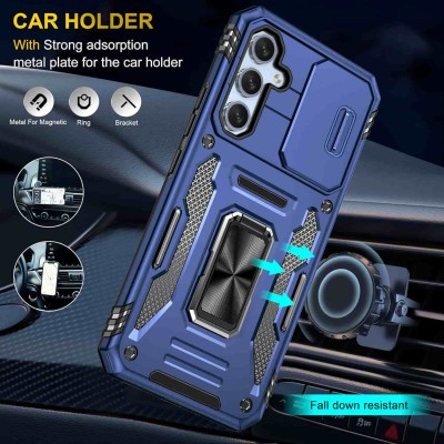 Ударостійкий чохол Camshield Army Ring для Samsung Galaxy S24 FE Синій / Navy Ударостійкий чохол Camshield Army Ring для Samsung Galaxy S24 FE Синій / Navy