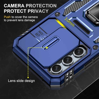 Ударостійкий чохол Camshield Army Ring для Samsung Galaxy S24 FE Синій / Navy Ударостійкий чохол Camshield Army Ring для Samsung Galaxy S24 FE Синій / Navy