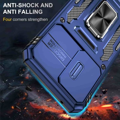 Ударостійкий чохол Camshield Army Ring для Samsung Galaxy S24 FE Синій / Navy Ударостійкий чохол Camshield Army Ring для Samsung Galaxy S24 FE Синій / Navy
