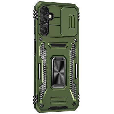 Ударостійкий чохол Camshield Army Ring для Samsung Galaxy S24+ Оливковий / Army Green Ударостійкий чохол Camshield Army Ring для Samsung Galaxy S24+ Оливковий / Army Green