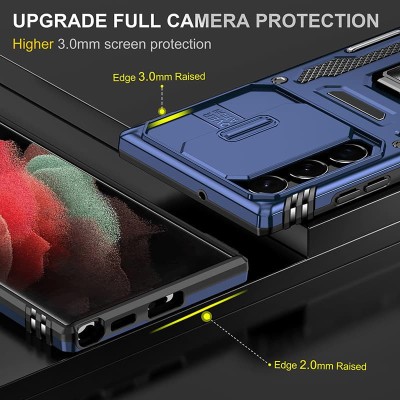 Ударостійкий чохол Camshield Army Ring для Samsung Galaxy S25 Ultra Синій / Navy Ударостійкий чохол Camshield Army Ring для Samsung Galaxy S25 Ultra Синій / Navy