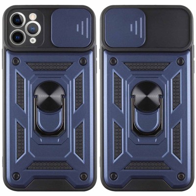 Ударостійкий чохол Camshield Serge Ring для Apple iPhone 12 Pro / 12 (6.1") Синій