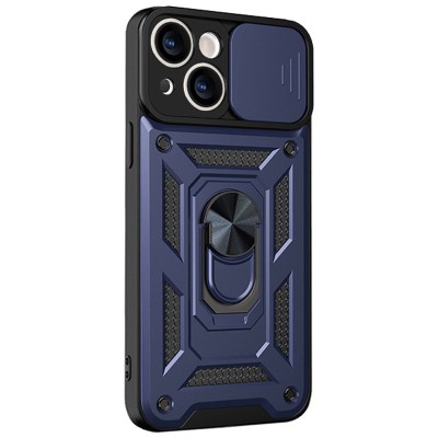 Ударостійкий чохол Camshield Serge Ring для Apple iPhone 13 (6.1") Синій