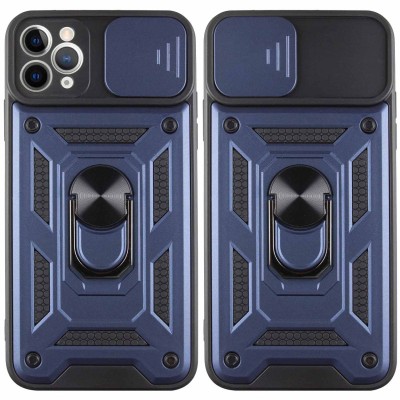 Ударостійкий чохол Camshield Serge Ring для Apple iPhone 13 Pro Max (6.7") Синій