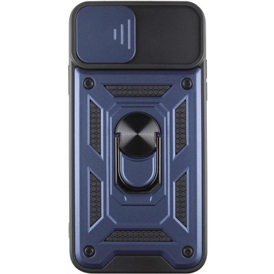Ударостійкий чохол Camshield Serge Ring для Apple iPhone 13 Pro Max (6.7") Синій