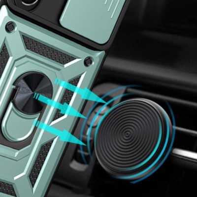Ударостійкий чохол Camshield Serge Ring для Samsung Galaxy S25 Ultra Зелений Ударостійкий чохол Camshield Serge Ring для Samsung Galaxy S25 Ultra Зелений