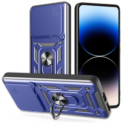 Ударостійкий чохол Camshield Serge Ring для Xiaomi Poco M7 Pro 5G Синій