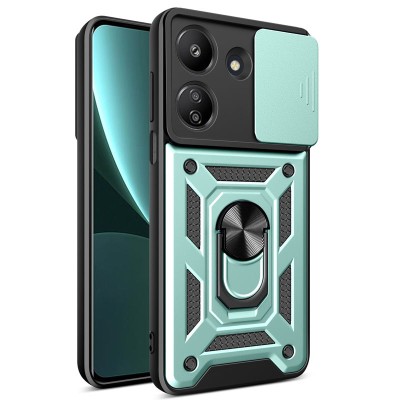 Ударостійкий чохол Camshield Serge Ring для Xiaomi Redmi 13C / Poco C65 Зелений Ударостійкий чохол Camshield Serge Ring для Xiaomi Redmi 13C / Poco C65 Зелений