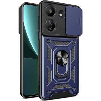 Ударостійкий чохол Camshield Serge Ring для Xiaomi Redmi 13C / Poco C65 Синій
