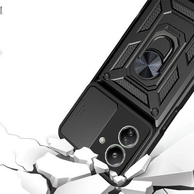 Ударостійкий чохол Camshield Serge Ring для Xiaomi Redmi 13C / Poco C65 Чорний Ударостійкий чохол Camshield Serge Ring для Xiaomi Redmi 13C / Poco C65 Чорний