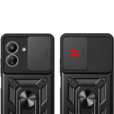 Ударостійкий чохол Camshield Serge Ring для Xiaomi Redmi 13C / Poco C65 Чорний Ударостійкий чохол Camshield Serge Ring для Xiaomi Redmi 13C / Poco C65 Чорний