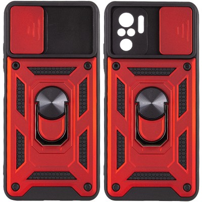 Ударостійкий чохол Camshield Serge Ring для Xiaomi Redmi Note 10 / Note 10s / Poco M5s Червоний Ударостійкий чохол Camshield Serge Ring для Xiaomi Redmi Note 10 / Note 10s / Poco M5s Червоний