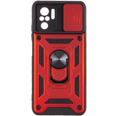 Ударостійкий чохол Camshield Serge Ring для Xiaomi Redmi Note 10 / Note 10s / Poco M5s Червоний Ударостійкий чохол Camshield Serge Ring для Xiaomi Redmi Note 10 / Note 10s / Poco M5s Червоний