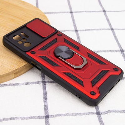 Ударостійкий чохол Camshield Serge Ring для Xiaomi Redmi Note 10 / Note 10s / Poco M5s Червоний Ударостійкий чохол Camshield Serge Ring для Xiaomi Redmi Note 10 / Note 10s / Poco M5s Червоний