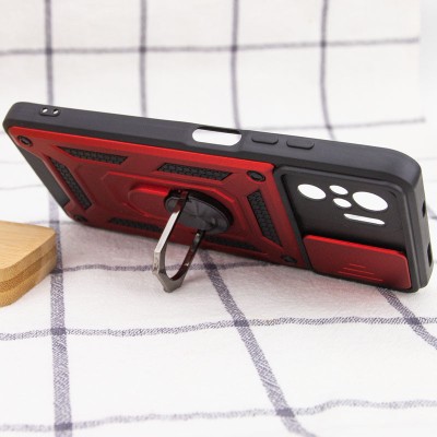 Ударостійкий чохол Camshield Serge Ring для Xiaomi Redmi Note 10 / Note 10s / Poco M5s Червоний Ударостійкий чохол Camshield Serge Ring для Xiaomi Redmi Note 10 / Note 10s / Poco M5s Червоний