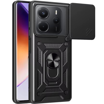 Ударостійкий чохол Camshield Serge Ring для Xiaomi Redmi Note 14 4G (Europe version) Чорний Ударостійкий чохол Camshield Serge Ring для Xiaomi Redmi Note 14 4G (Europe version) Чорний