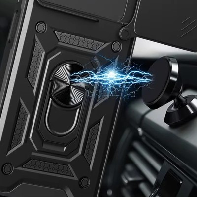 Ударостійкий чохол Camshield Serge Ring для Xiaomi Redmi Note 14 4G (Europe version) Чорний Ударостійкий чохол Camshield Serge Ring для Xiaomi Redmi Note 14 4G (Europe version) Чорний
