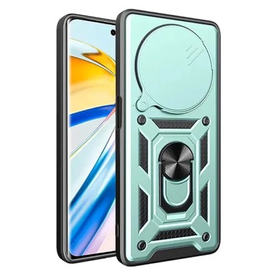 Ударостійкий чохол Camshield Serge Ring для Xiaomi Redmi Note 14 Pro 4G Зелений Ударостійкий чохол Camshield Serge Ring для Xiaomi Redmi Note 14 Pro 4G Зелений