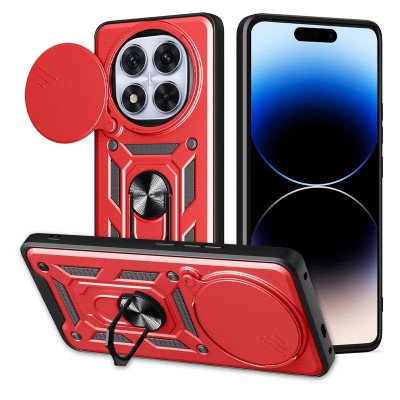 Ударостійкий чохол Camshield Serge Ring для Xiaomi Redmi Note 14 Pro 4G Червоний