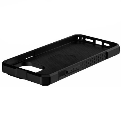 Ударостійкий чохол UAG Monarch Pro with MagSafe Leather для Apple iPhone 15 Plus / 14 Plus (6.7") Синій Ударостійкий чохол UAG Monarch Pro with MagSafe Leather для Apple iPhone 15 Plus / 14 Plus (6.7") Синій