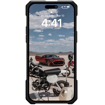 Ударостійкий чохол UAG Monarch Pro with MagSafe Leather для Apple iPhone 15 Plus / 14 Plus (6.7") Чорний