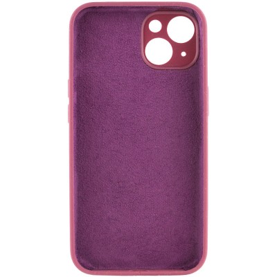 Чехол Silicone Case Full Camera Protective (AA) NO LOGO для Apple iPhone 13 (6.1") Бордовый / Plum
