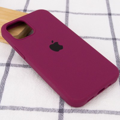 Чехол Silicone Case Full Protective (AA) для Apple iPhone 13 mini (5.4") Бордовый / Maroon Чехол Silicone Case Full Protective (AA) для Apple iPhone 13 mini (5.4") Бордовый / Maroon