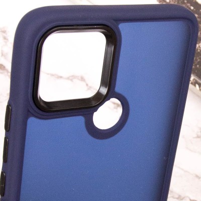 Чехол TPU+PC Lyon Frosted для Oppo A15s / A15 Navy Blue