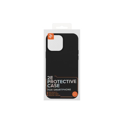 Чохол 2Е Basic для iPhone 13 Pro Max , Liquid Silicone,чорний (2E-IPH-13PRM-OCLS-BK)