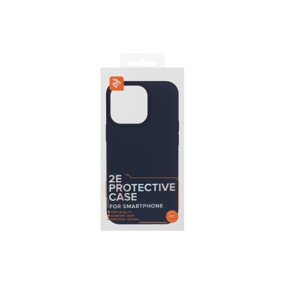 Чохол 2Е Basic для iPhone 13 Pro, Liquid Silicone, синій темний (2E-IPH-13PR-OCLS-MB)