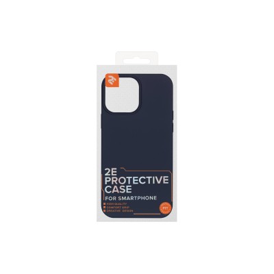 Чохол 2Е Basic для iPhone 14 Pro Max, Liquid Silicone, синій темний (2E-IPH-14PRM-OCLS-MB)