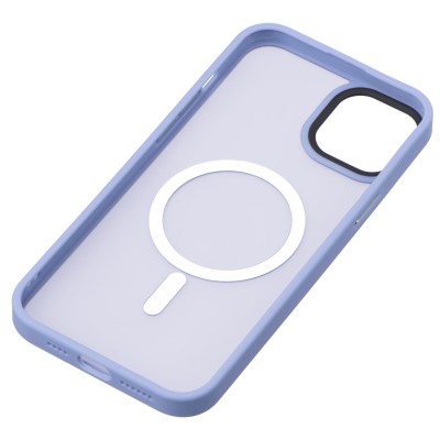 Чохол 2Е Basic для iPhone 15 Plus, Soft Touch MagSafe Cover, синій світлий (2E-IPH-15PRM-OCLS-BL)