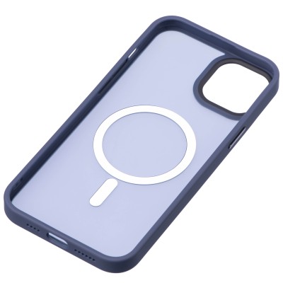 Чохол 2Е Basic для iPhone 15 Plus, Soft Touch MagSafe Cover, синій темний (2E-IPH-15PRM-OCLS-DL)