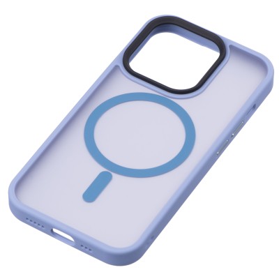 Чохол 2Е Basic для iPhone 15 Ultra, Soft Touch MagSafe Cover, синій світлий (2E-IPH-15U-OCLS-LB) Чохол 2Е Basic для iPhone 15 Ultra, Soft Touch MagSafe Cover, синій світлий (2E-IPH-15U-OCLS-LB)