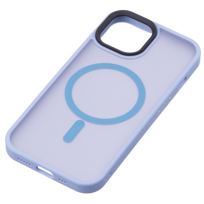 Чохол 2Е Basic для iPhone 15, Soft Touch MagSafe Cover, синій світлий (2E-IPH-15-OCLS-LB) Чохол 2Е Basic для iPhone 15, Soft Touch MagSafe Cover, синій світлий (2E-IPH-15-OCLS-LB)