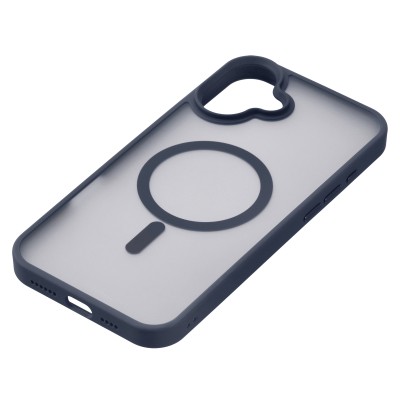Чохол 2Е Basic для iPhone 16 Plus, Soft Touch MagSafe Cover, синій темний (2E-IPH-16PL-OCLS-DB)
