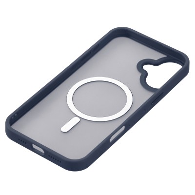 Чохол 2Е Basic для iPhone 16 Plus, Soft Touch MagSafe Cover, синій темний (2E-IPH-16PL-OCLS-DB)