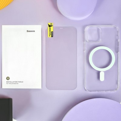 Чохол Baseus Crystal Magnetic iPhone 14 Plus/15 Plus transparent