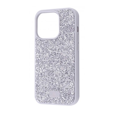 Чохол Bling World Rock Diamond (TPU) iPhone 14 Pro white titanium