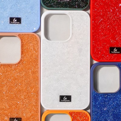 Чохол Bling World Rock Diamond (TPU) iPhone 14 Pro white titanium