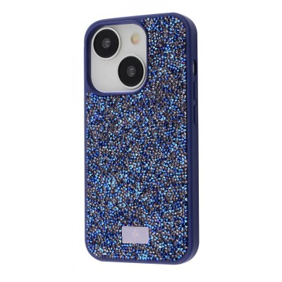 Чохол Bling World Rock Diamond (TPU) iPhone 16 blue titanium
