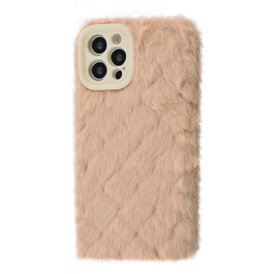 Чохол Fluffy Love Case iPhone 12 Pro Max pink sand