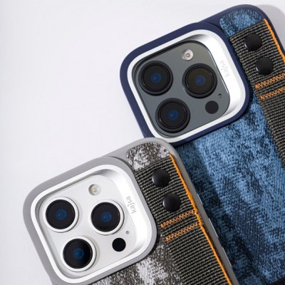 Чохол Kajsa Outdoor Collection Tie Dye with Magnetic Ring iPhone 16 gray