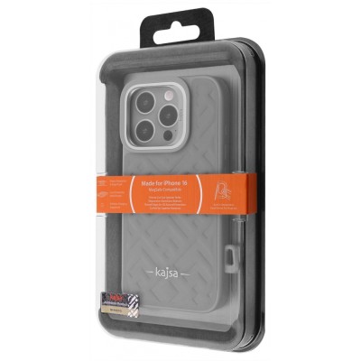 Чохол Kajsa Rhombus Collection with Magnetic Ring iPhone 16 olive