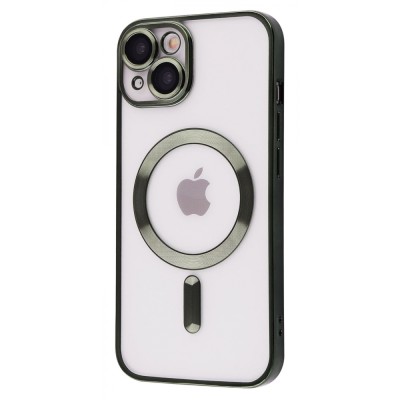 Чохол Metal Matte Case with Magnetic Ring iPhone 14 dark green