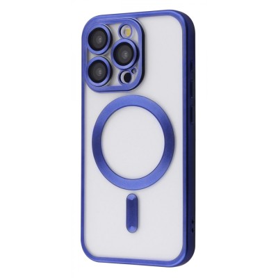 Чохол Metal Matte Case with Magnetic Ring iPhone 15 Pro blue titanium