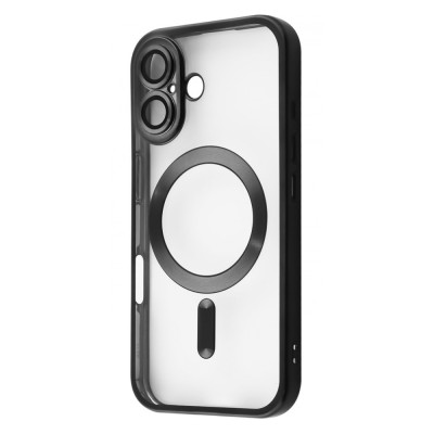 Чохол Metal Matte Case with Magnetic Ring iPhone 16 Plus black